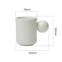 Better Finger Keramiktasse Ball - 300ml Weiß