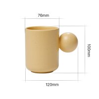 Better Finger Keramiktasse Ball - 300ml Gelb